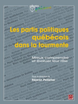 cover image of Les partis politiques québécois dans la tourmente